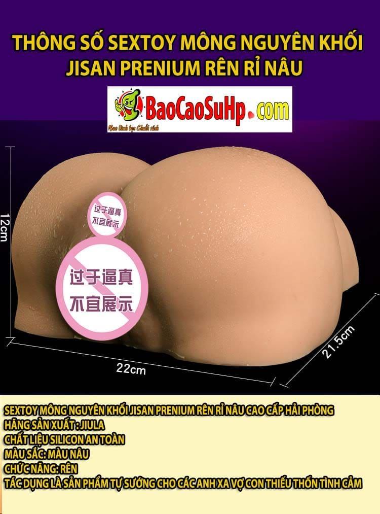 Sextoy mông nguyên khối Jisan Prenium chất lượng cao kích thích