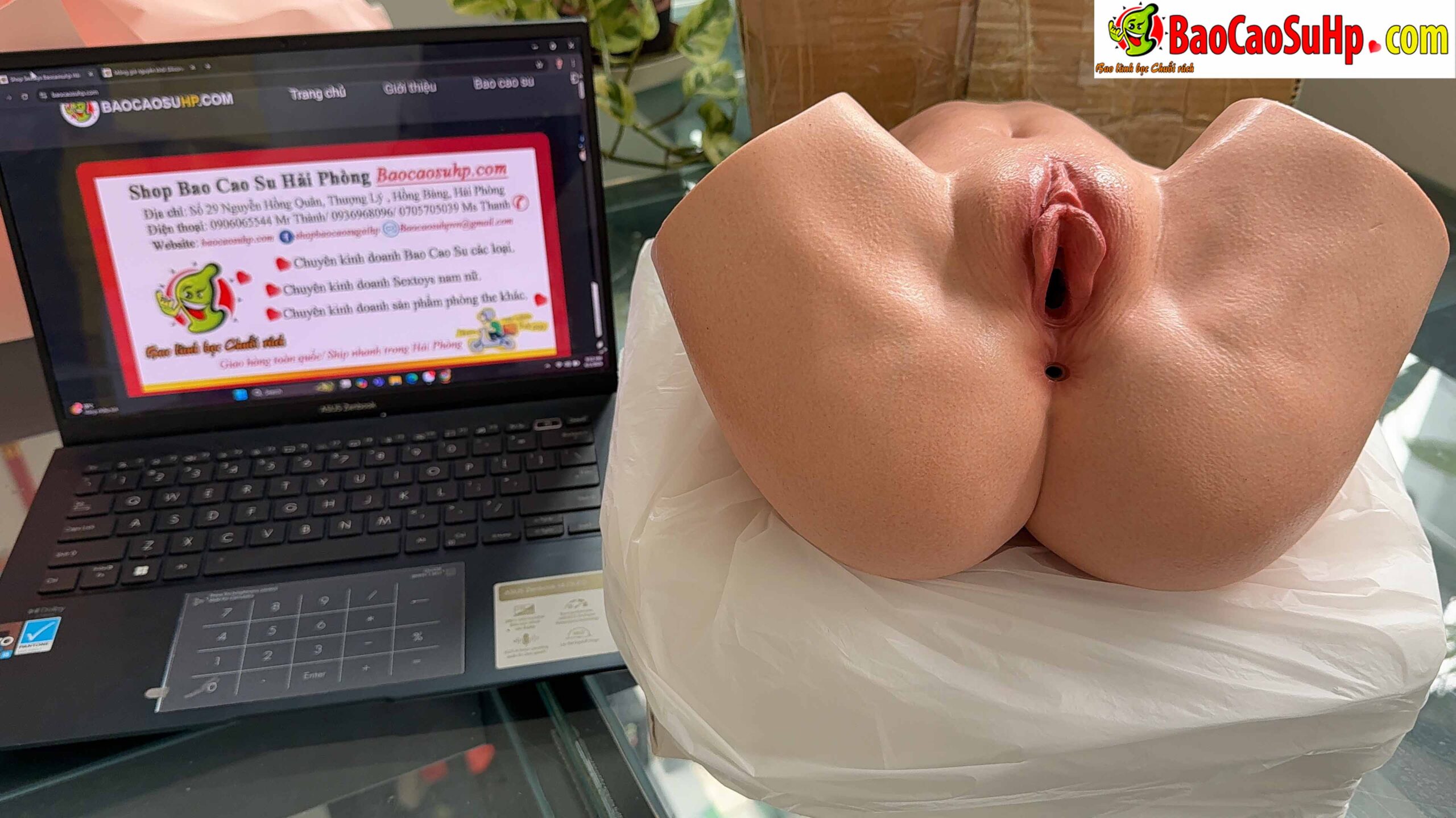 Mông giả nguyên khối Silicone COC LHG-009 Wilfred 6kg sexy chuẩn