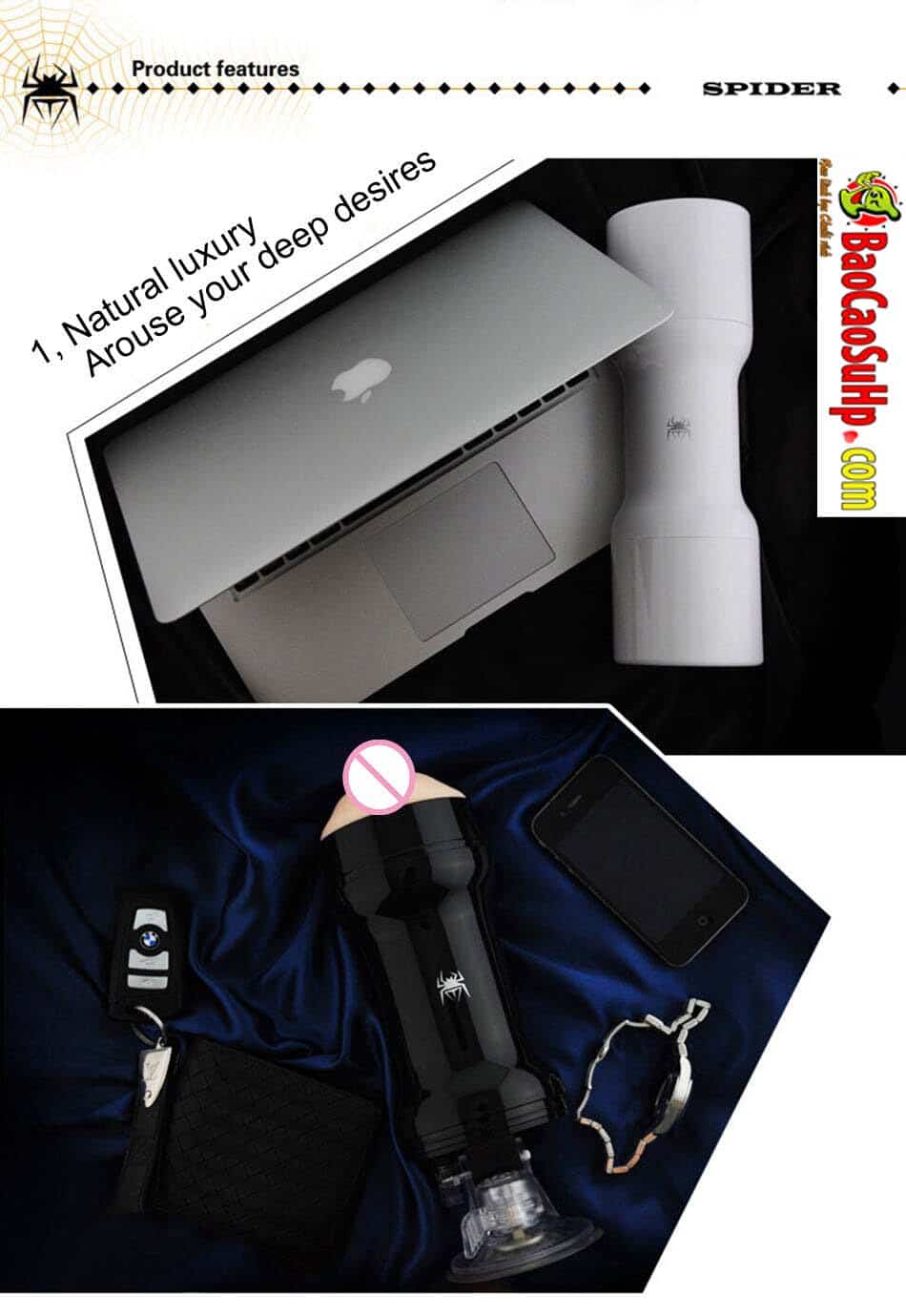 Âm đạo giả gắn tường cao cấp Spider nhập Mỹ kích thích mạnh mẽ Âm đạo giả gắn tường cao cấp Spider nhập Mỹ kích thích mạnh mẽ