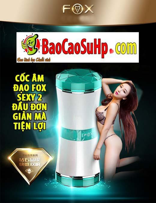 Cốc âm đạo Fox 2 đầu đa năng tiện lợi hấp dẫn cho nữ