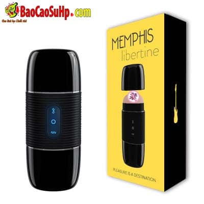 Sextoy cốc âm đạo Black Memphis điều khiển bluetooth rung đa chế độ 