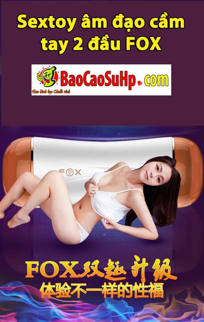 Sextoy âm đạo cầm tay 2 đầu FOX cực sướng, dễ dùng