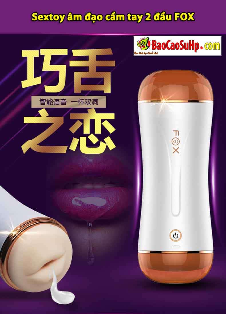 Sextoy âm đạo cầm tay 2 đầu FOX cực sướng, dễ dùng