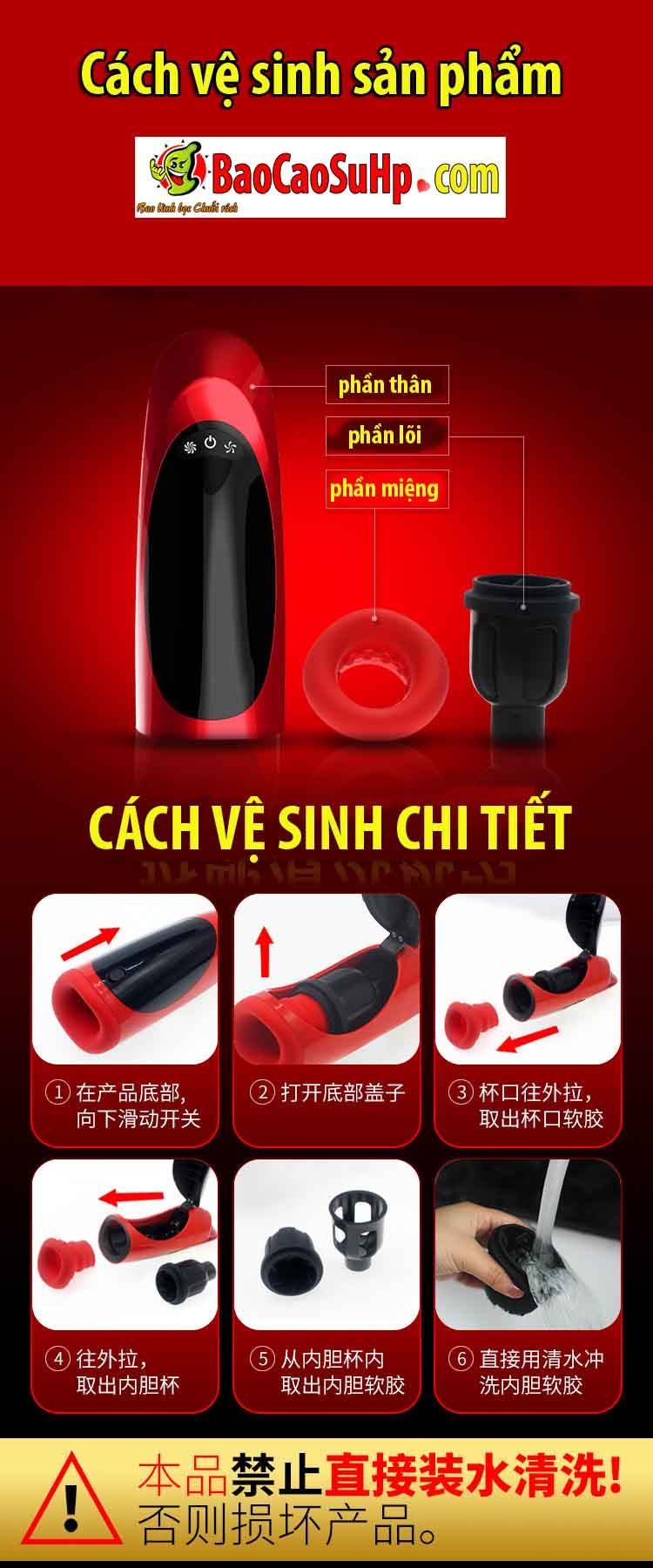 Âm đạo tự động Super Red cao cấp khoái cảm thật tiện dụng Âm đạo tự động Super Red cao cấp khoái cảm thật tiện dụng