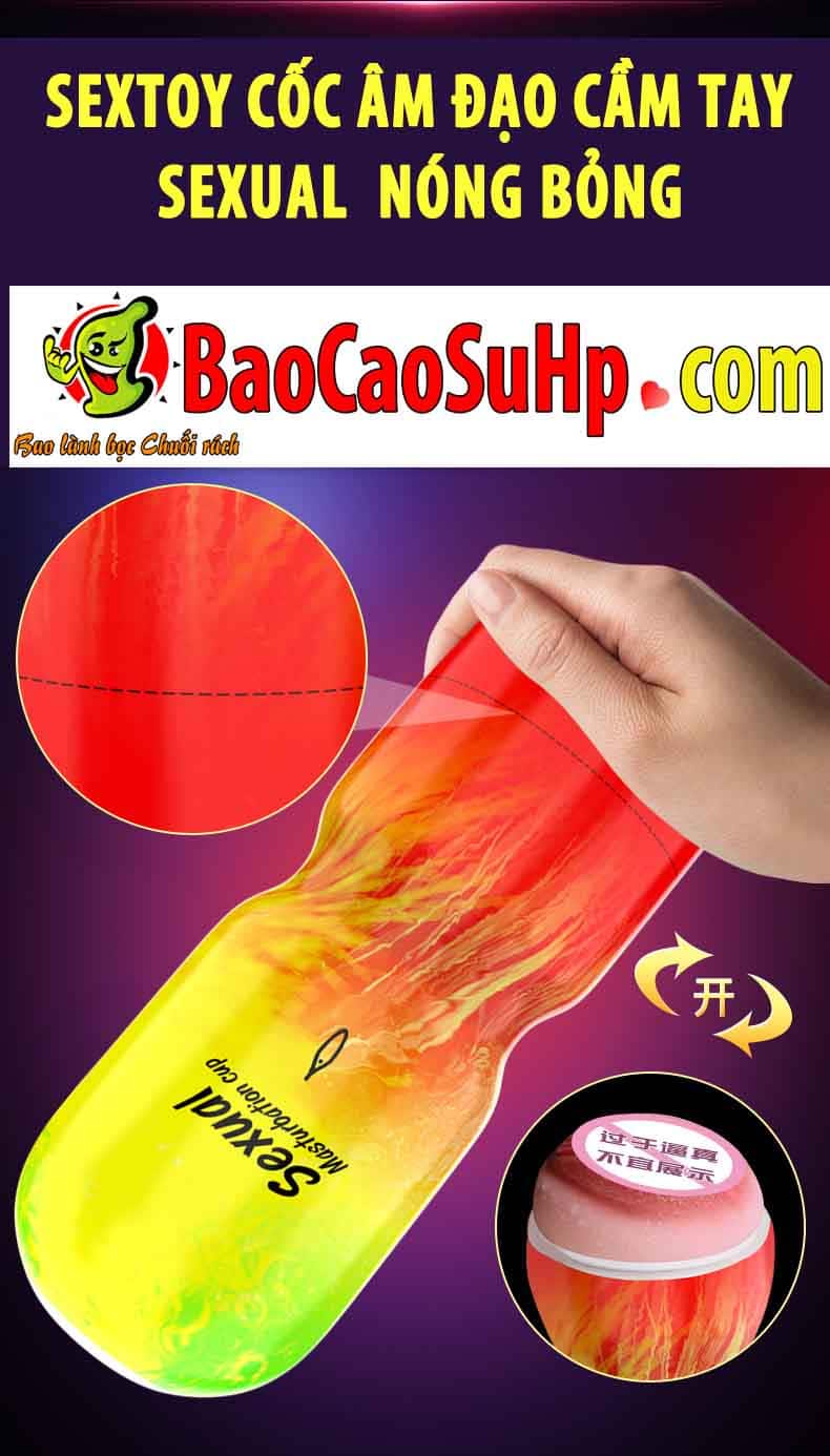 Máy thủ dâm cốc âm đạo cầm tay sextoy nóng bỏng tiện lợi