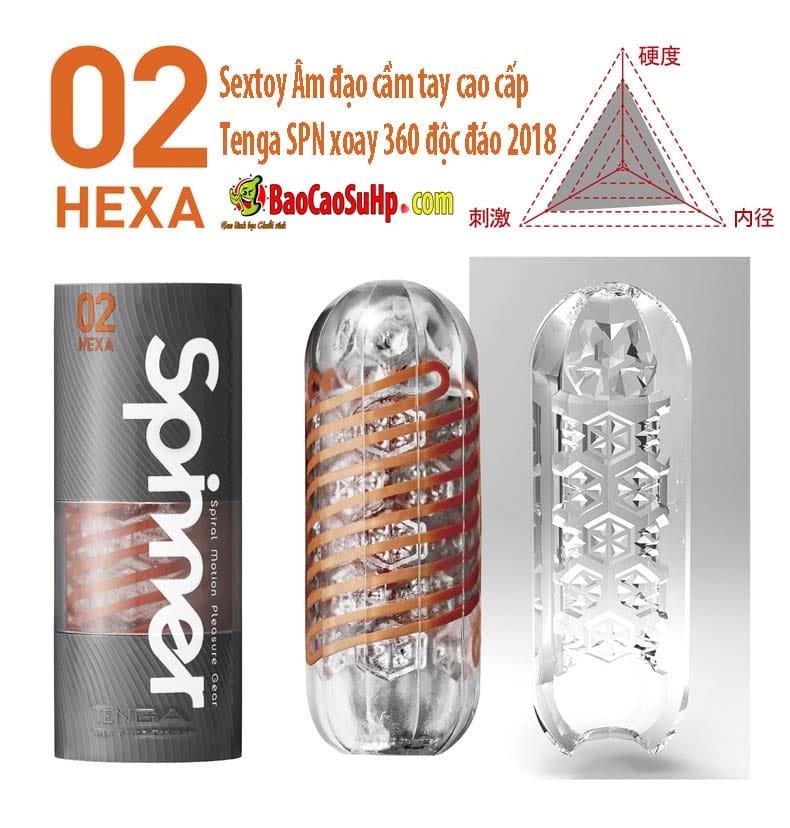 Sextoy Tenga SPN xoay 360 cao cấp, âm đạo cầm tay thú vị
