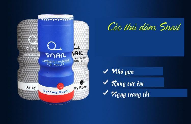 Cốc Âm Đạo Ngụy Trang Rung 20 Chế Độ Snail Tinh Tế Êm Ái