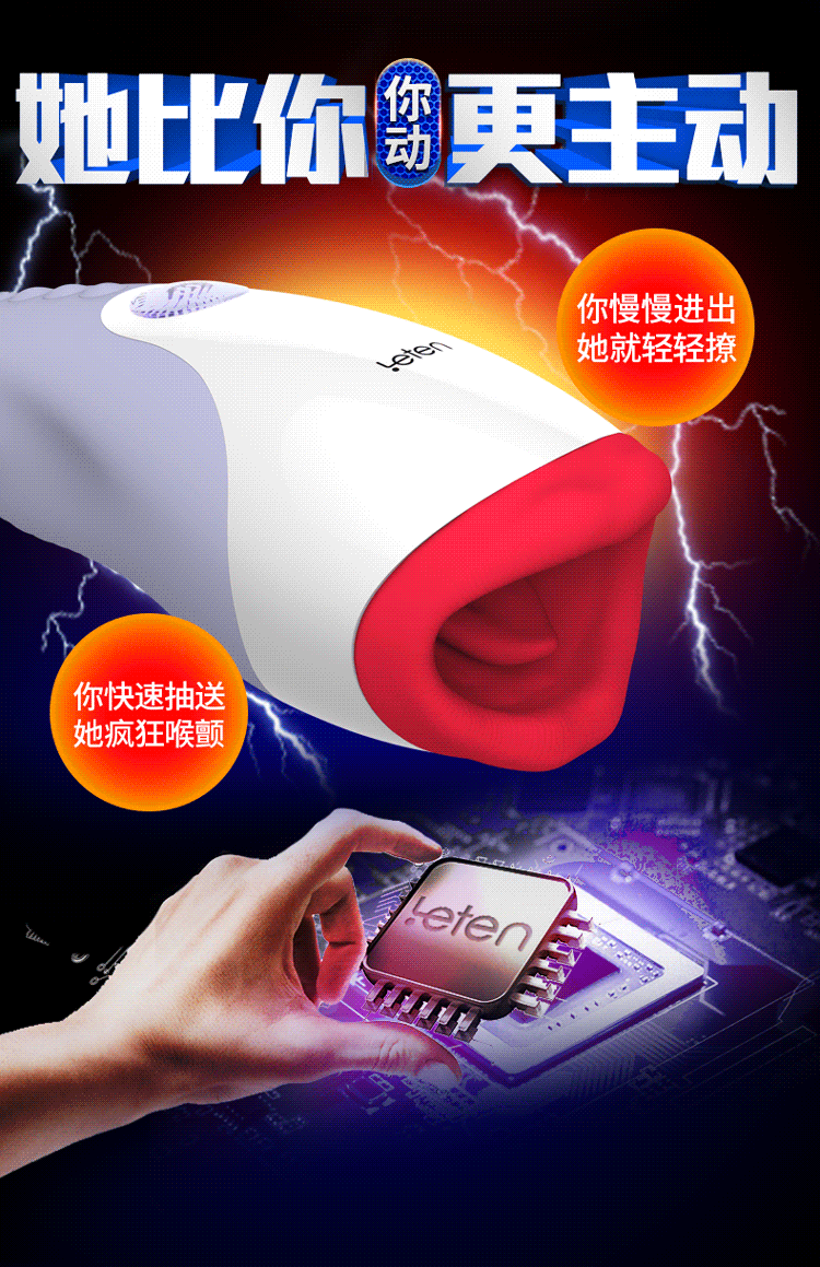 sex bu mut Leten II Desire Red Lips 6 - Sextoy miệng bú rung rên Leten II Desire Red Lips