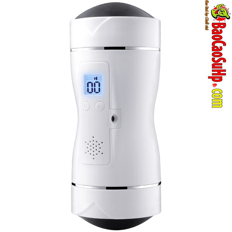 Âm đạo giả cầm tay rung LCD 2 đầu Vip Love siêu thực