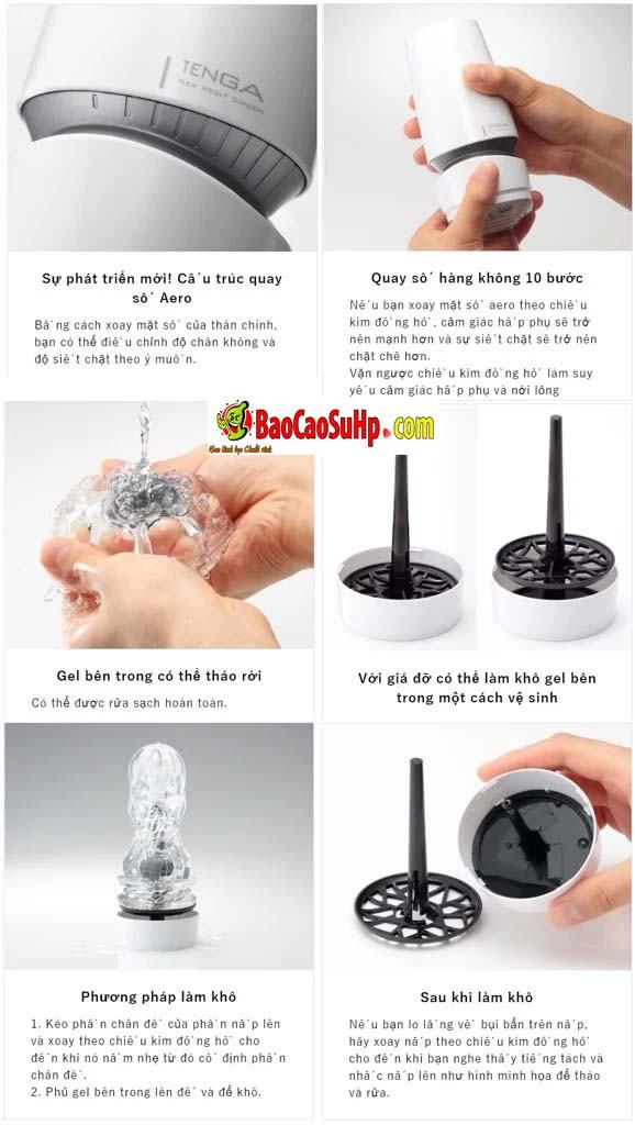 Cốc âm đạo Nhật Bản TENGA AERO cao cấp bền bỉ thượng hạng