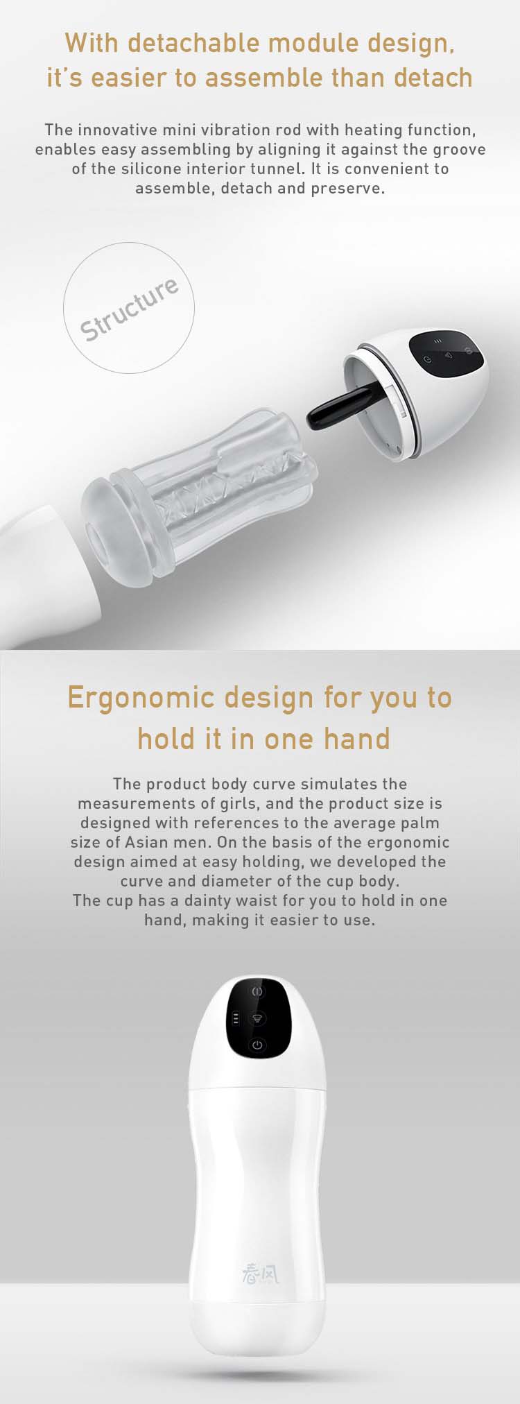 Cốc âm đạo Nhật Bản TRYFUN TR001 đa chức năng cao cấp