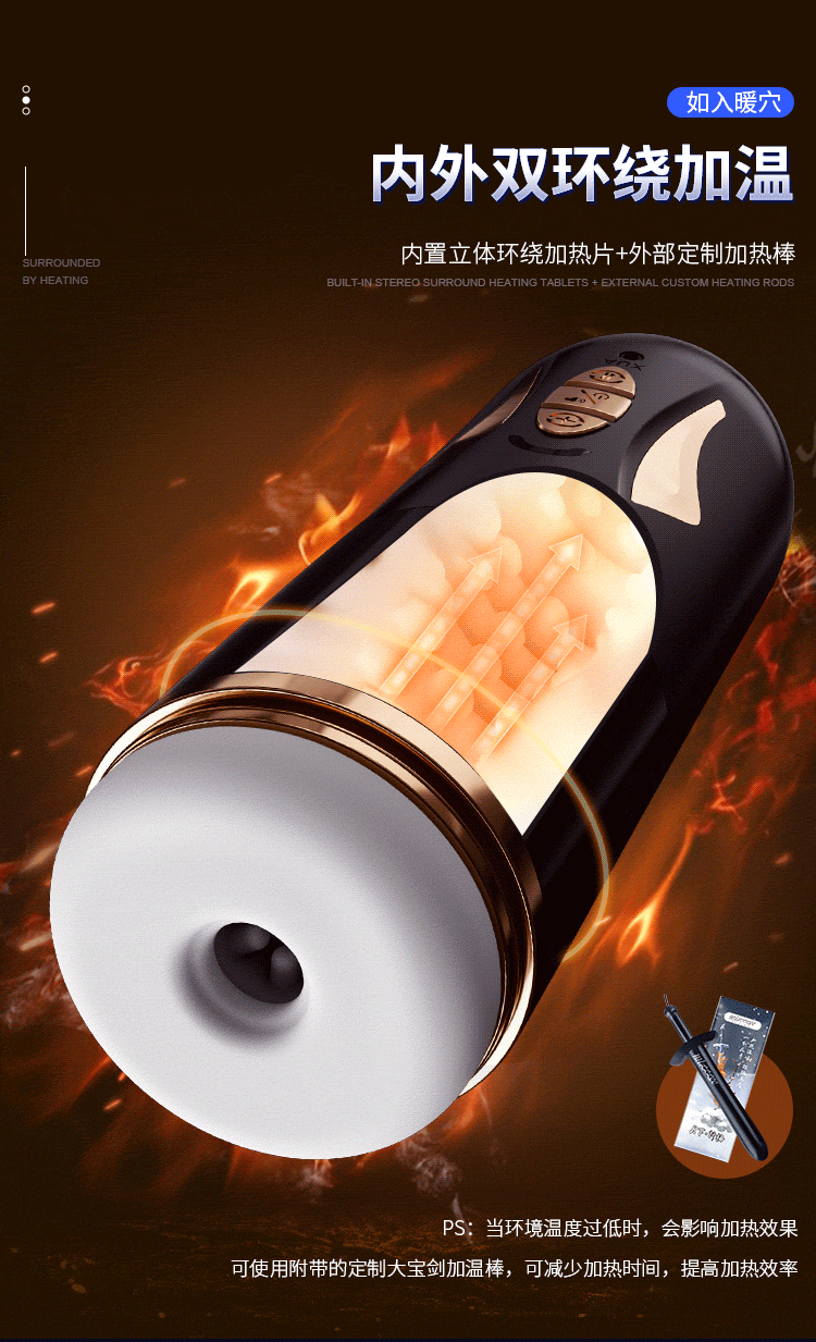 Cốc âm đạo giả Mizzzee GunZ tự động co bóp hút nhỏ gọn tiện di chuyển