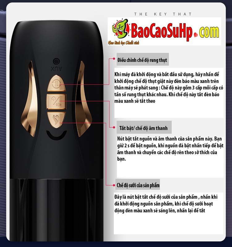 Cốc âm đạo giả Mizzzee GunZ tự động co bóp hút nhỏ gọn tiện di chuyển