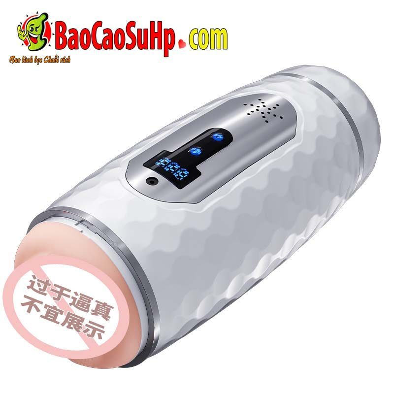 Cốc thủ dâm 2 đầu LCD Mizzzee ZZ39 rung rên Karo, chất lượng cao