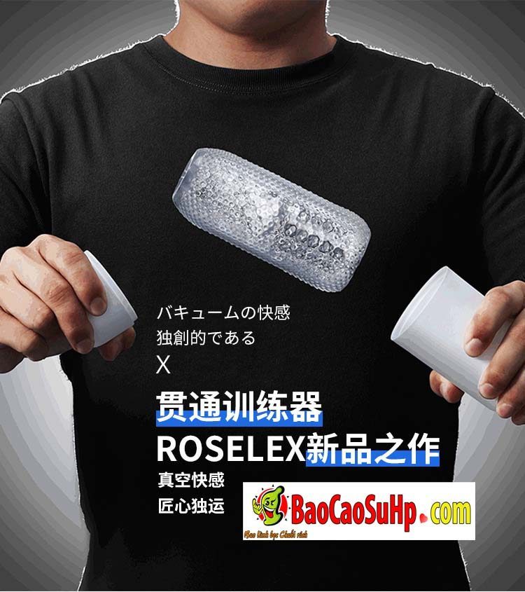 Cốc thủ dâm nam trong suốt ROSELEX Lady Nightmate siêu bền giá sốc