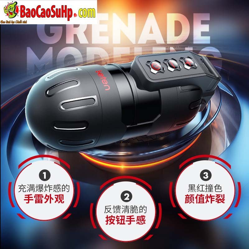 Cốc Thủ Dâm Leten Lựu Đạn Mini Rung Mạnh Điều Khiển APP