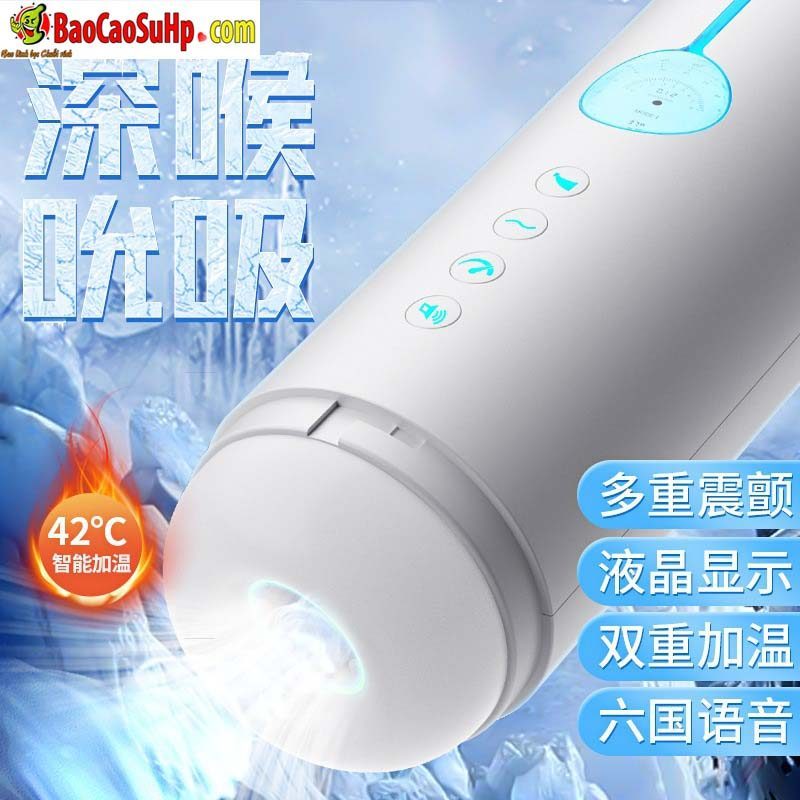 Cốc thủ dâm Blue Crystal-X hút chân không siêu mạnh kích thích phê