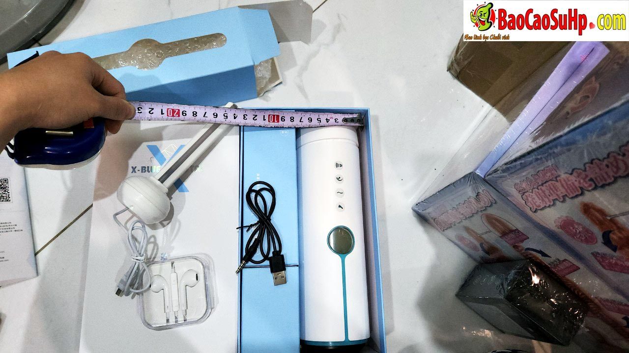 Cốc thủ dâm Blue Crystal-X hút chân không siêu mạnh kích thích phê