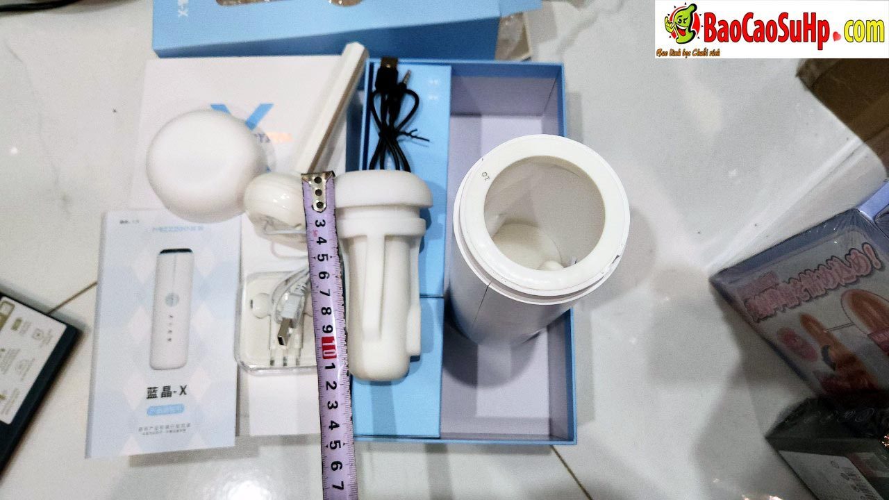 Cốc thủ dâm Blue Crystal-X hút chân không siêu mạnh kích thích phê