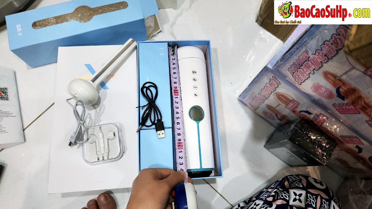 Cốc thủ dâm Blue Crystal-X hút chân không siêu mạnh kích thích phê