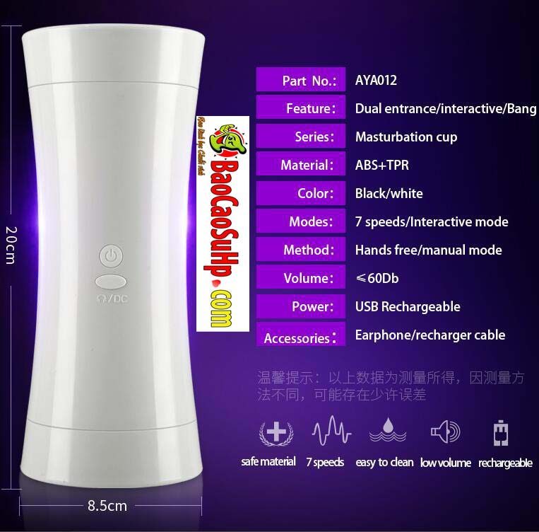 Cốc thủ dâm 2 đầu While Bow giá rẻ 7 chế độ rung cực phê