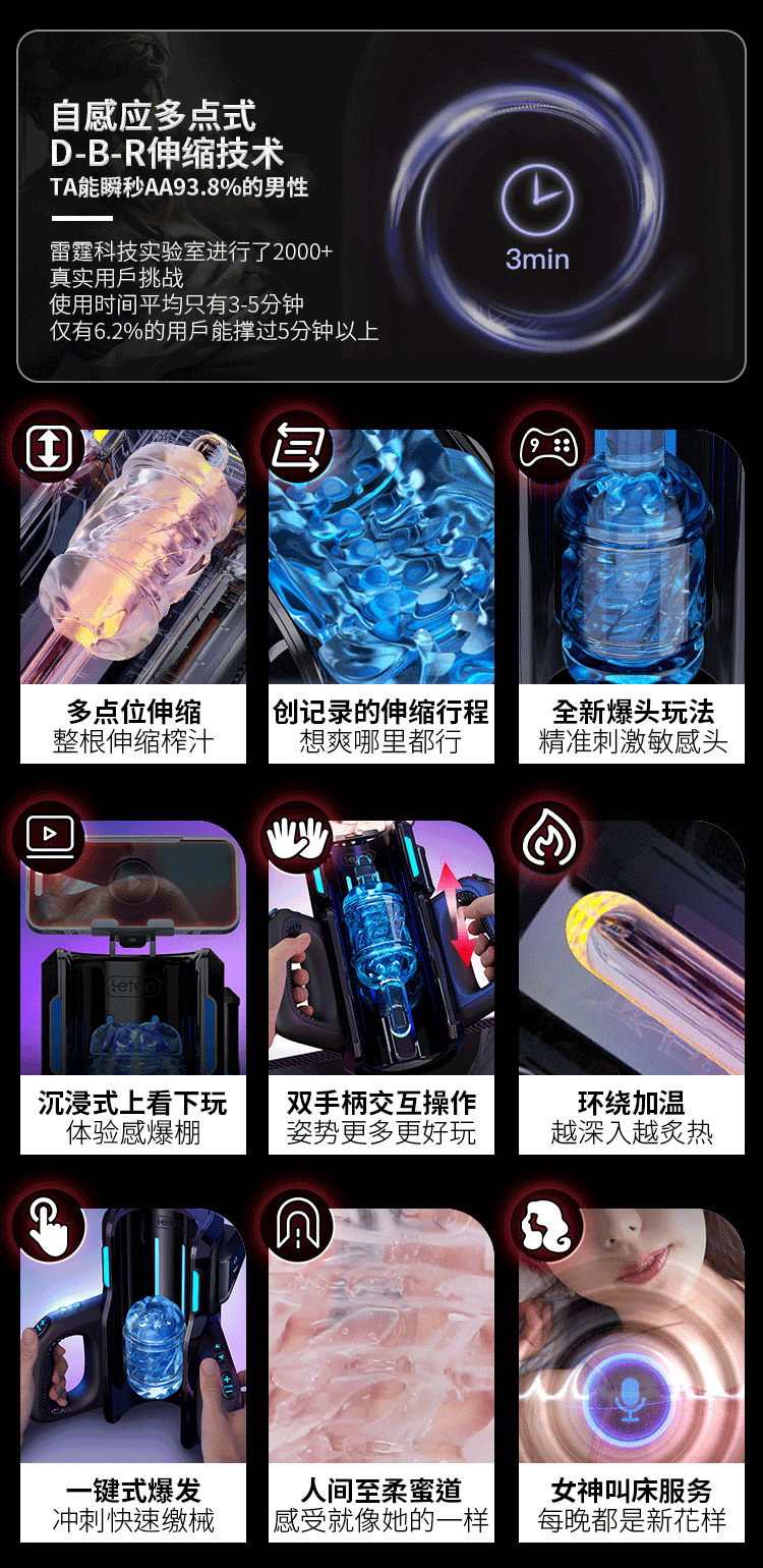 Máy thủ dâm Leten Pro VI cao cấp thụt giật mạnh mẽ chính hãng