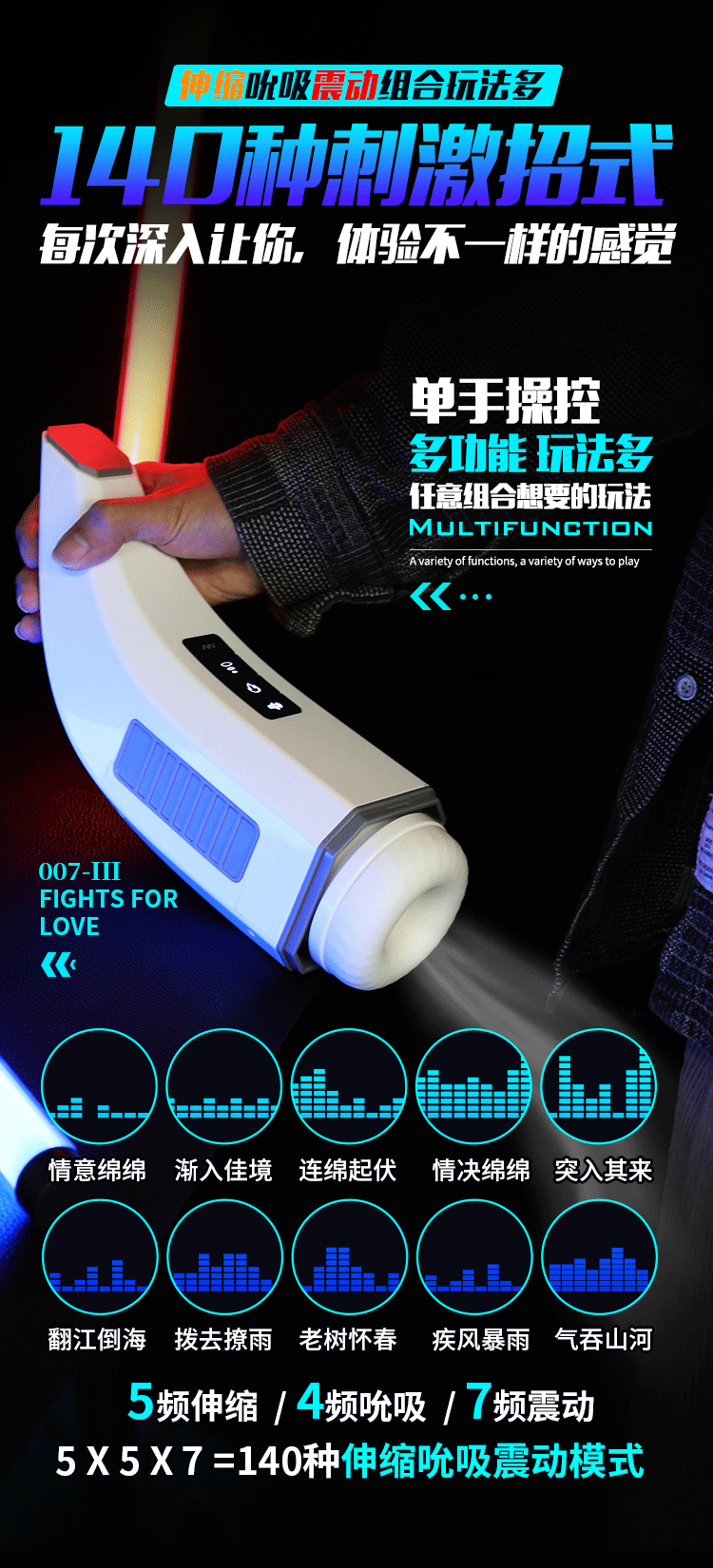 Sextoy mút rung Mengma HGOD007-Ⅲ âm đạo rung sưởi ấm kích thích