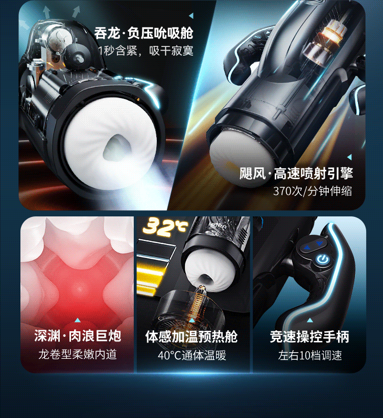 Cốc thủ dâm Leten Thunder Storm Bermuda hút xoáy nóng kích thích