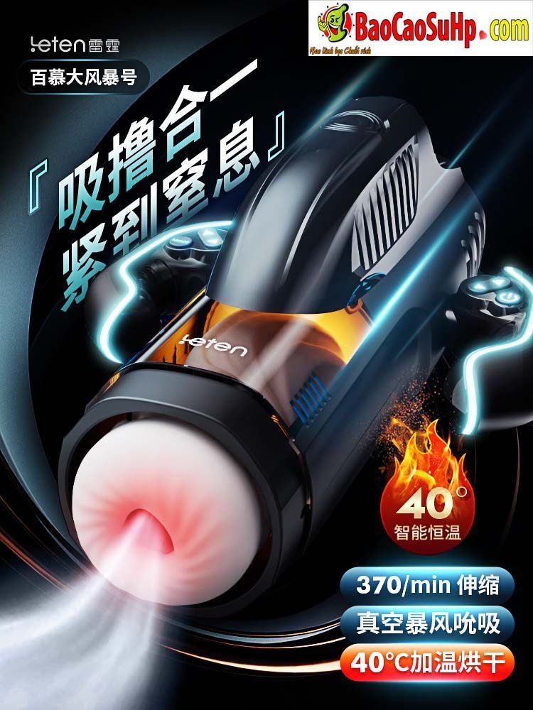Cốc thủ dâm Leten Thunder Storm Bermuda hút xoáy nóng kích thích