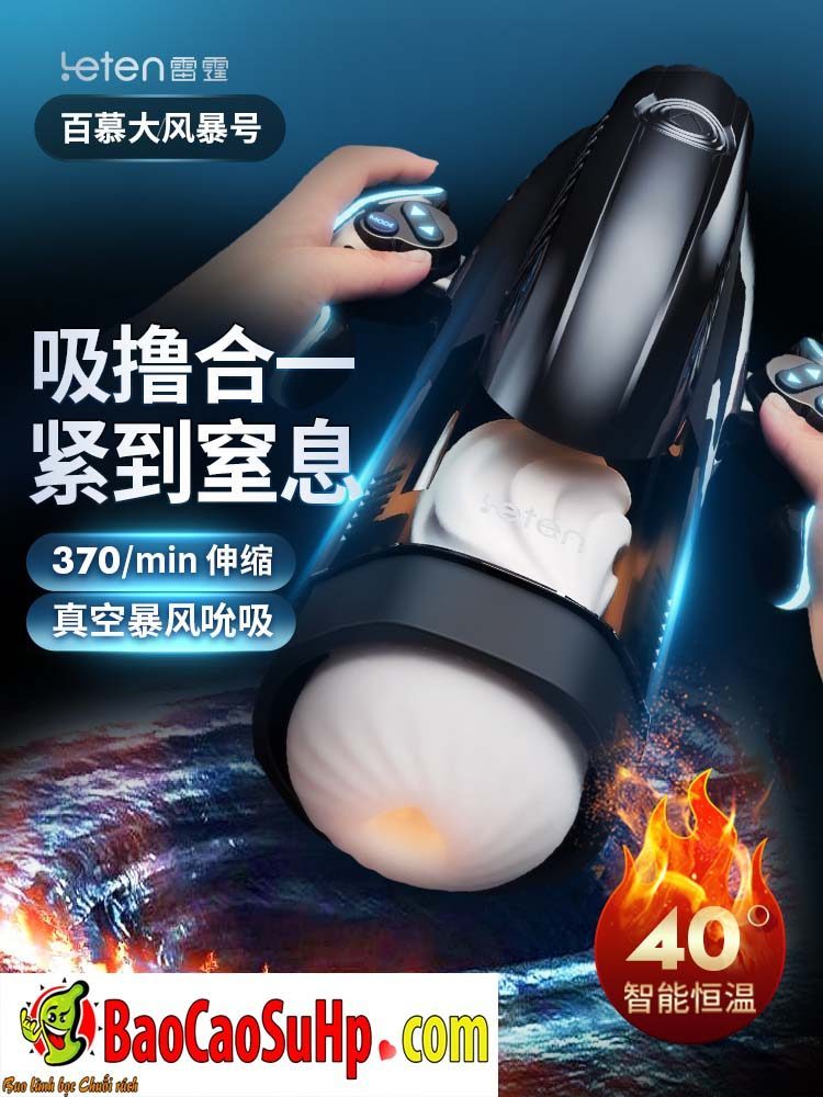 Cốc thủ dâm Leten Thunder Storm Bermuda hút xoáy nóng kích thích