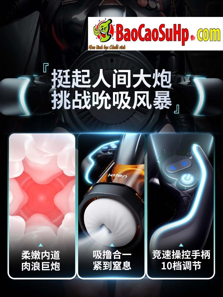 Cốc thủ dâm Leten Thunder Storm Bermuda hút xoáy nóng kích thích