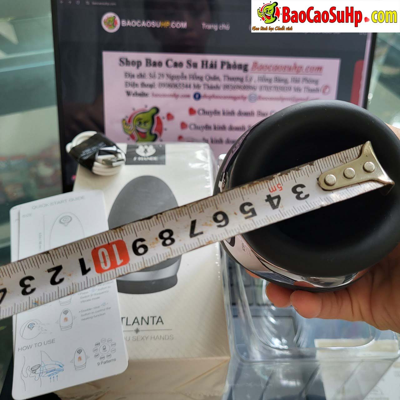 Cốc Thủ Dâm Shande S329 Atlan Rung Ấm Kích Thích Tình Dục Nam