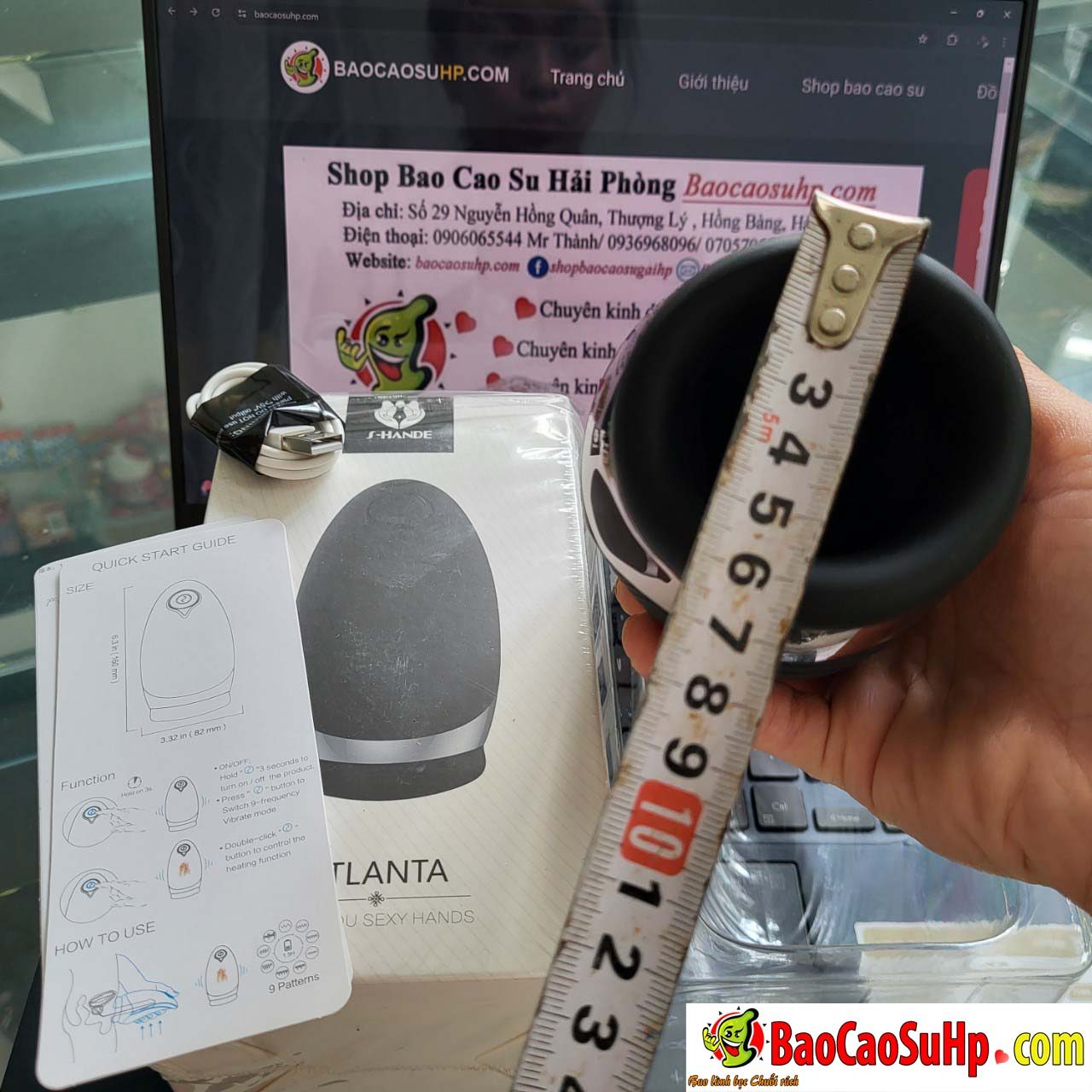 Cốc thủ dâm Shande S329 làm ấm rung mạnh đa chế độ kích thích