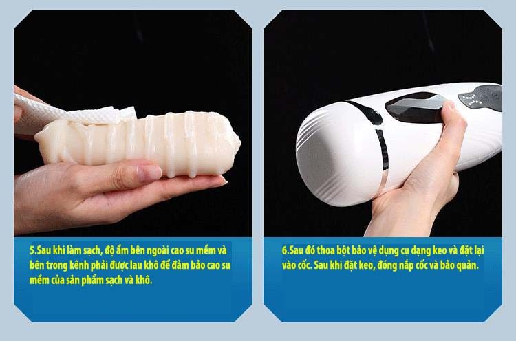 Cốc thủ dâm Mizzzee ROBOGIRL nhỏ gọn thụt lên xuống