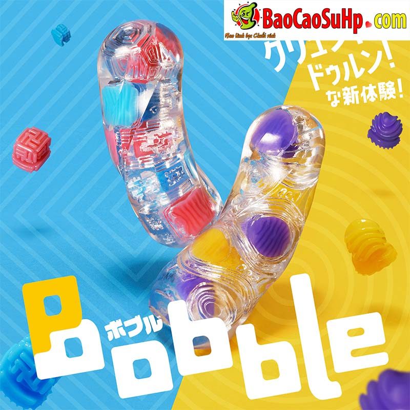anh bia coc thu dam Tenga Bobble 3 - Cốc thủ dâm Nhật Bản Tenga Bobble mảnh ghép màu sắc độc đáo