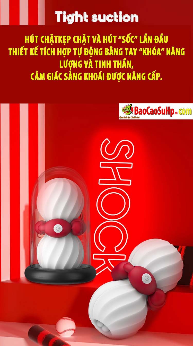 Cốc thủ dâm nam rung siết chặt COC Tight Dumbbell kích thích