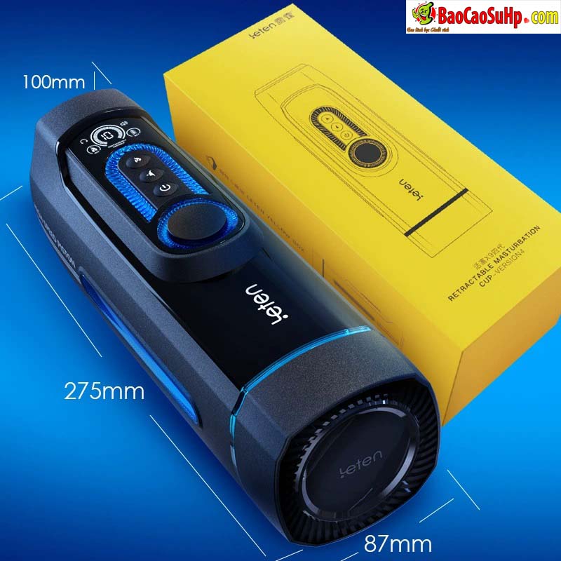 Cốc thủ dâm Leten Thunder Piston X-9 thế hệ IV thụt giật phát nhiệt hiện đại
