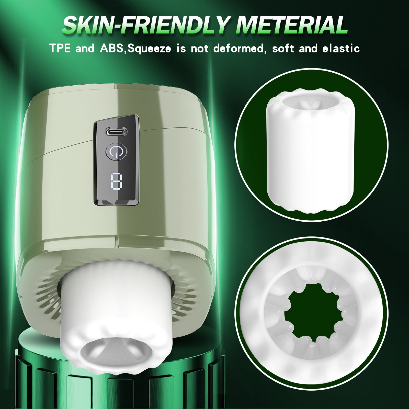 Cốc thủ dâm Ailebo nhỏ gọn xoay thụt đa chế độ cực phê