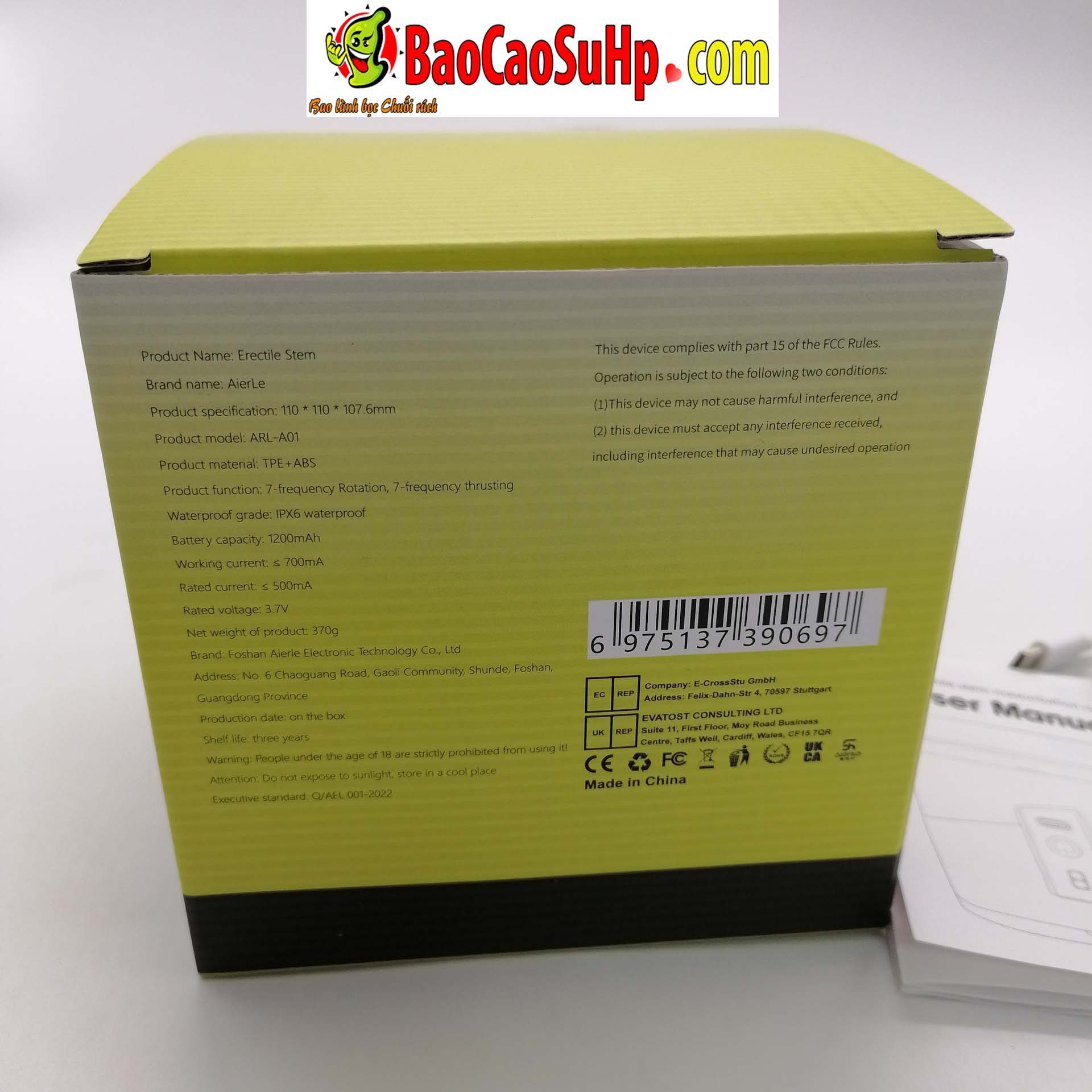 Cốc thủ dâm Ailebo nhỏ gọn xoay thụt đa chế độ cực phê