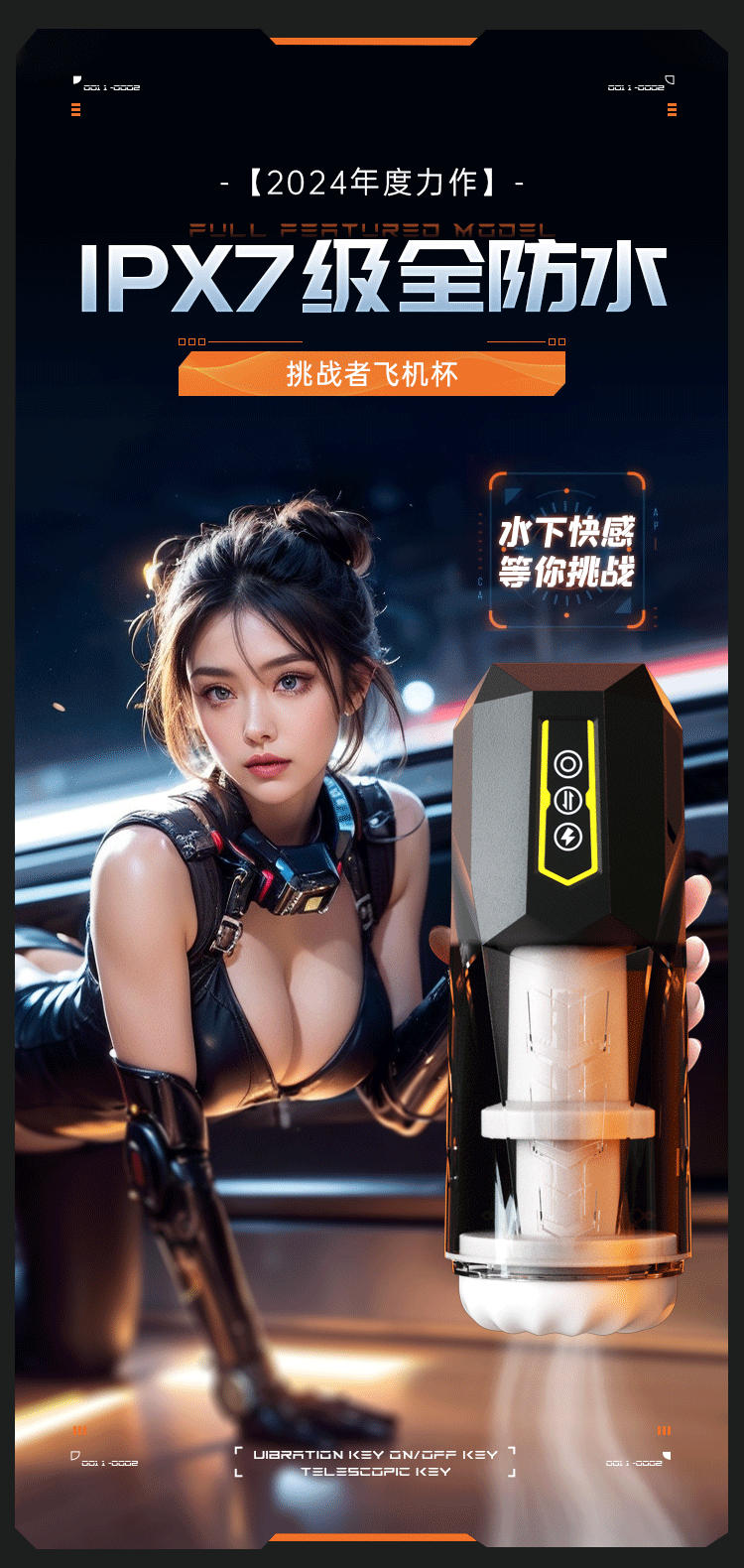 Cốc thủ dâm tự động Mizzzee Black Challenger V2 thụt hút hiện đại