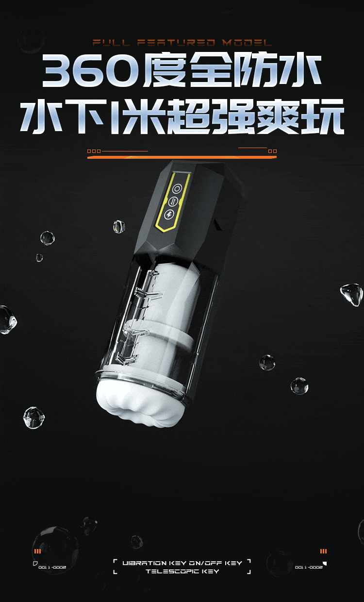 Cốc thủ dâm tự động Mizzzee Black Challenger V2 thụt hút hiện đại