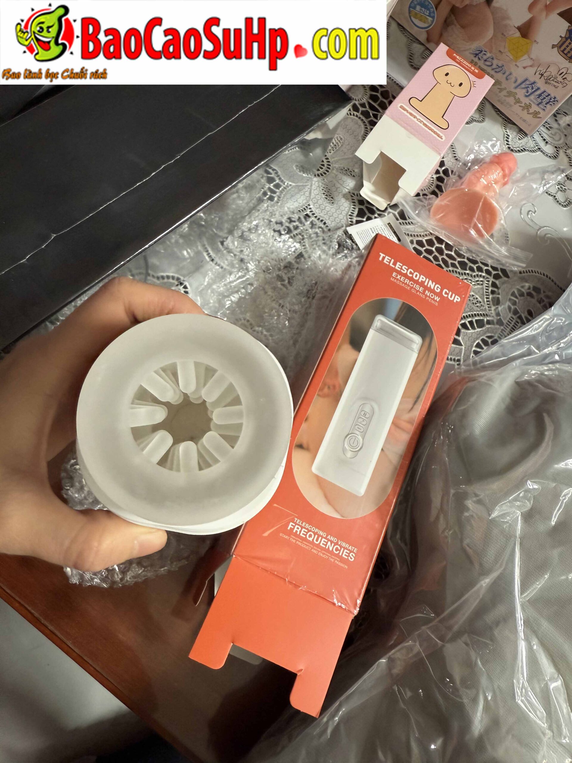 Cốc thủ dâm Mizzzee XinEr White rung thụt tự động hiện đại