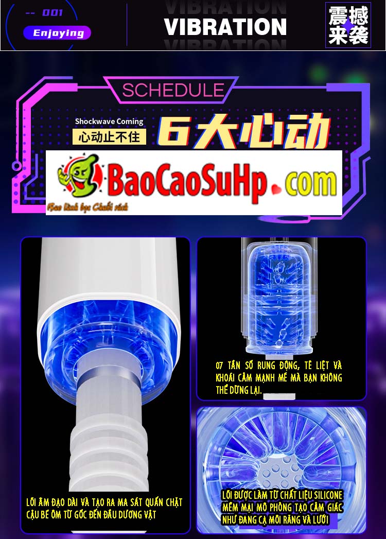 Cốc thủ dâm Mizzzee XinEr White rung thụt tự động hiện đại