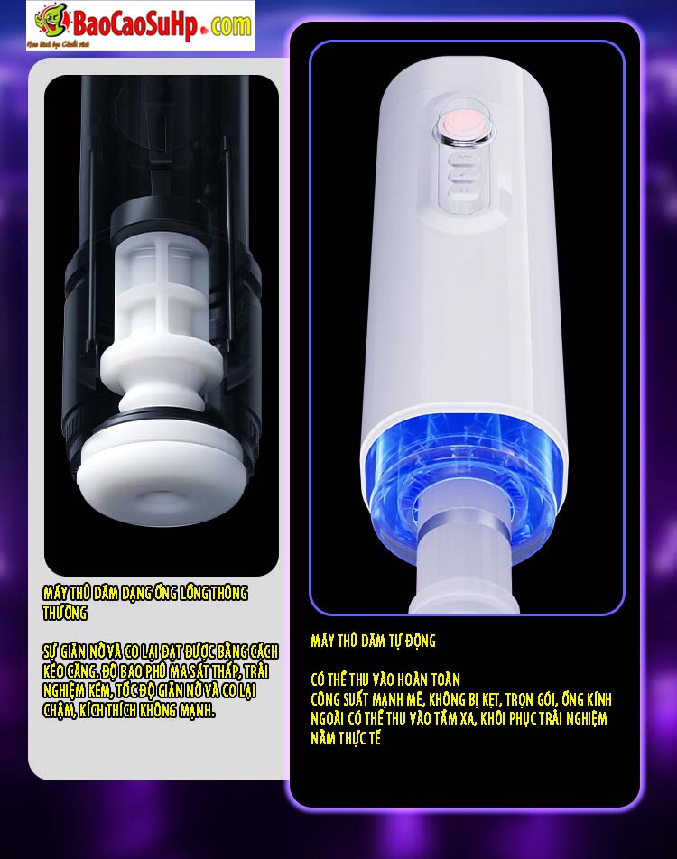 Cốc thủ dâm Mizzzee XinEr White rung thụt tự động hiện đại