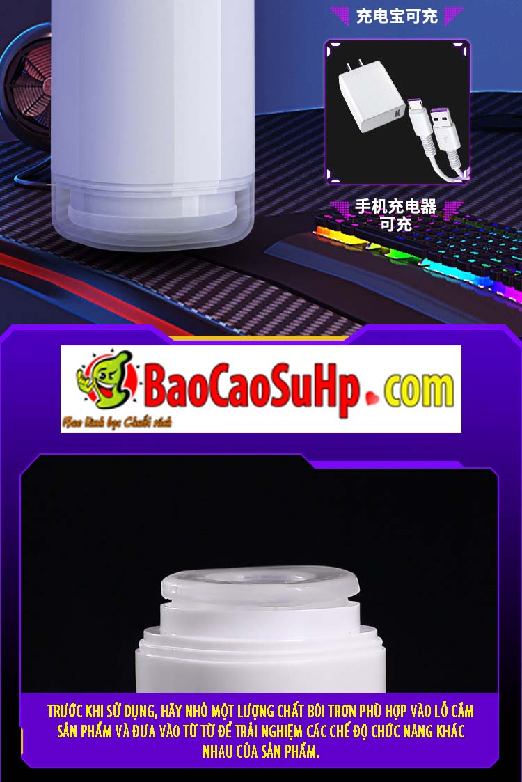 Cốc thủ dâm Mizzzee XinEr White rung thụt tự động hiện đại