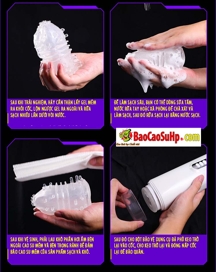 Cốc thủ dâm Mizzzee XinEr White rung thụt tự động hiện đại