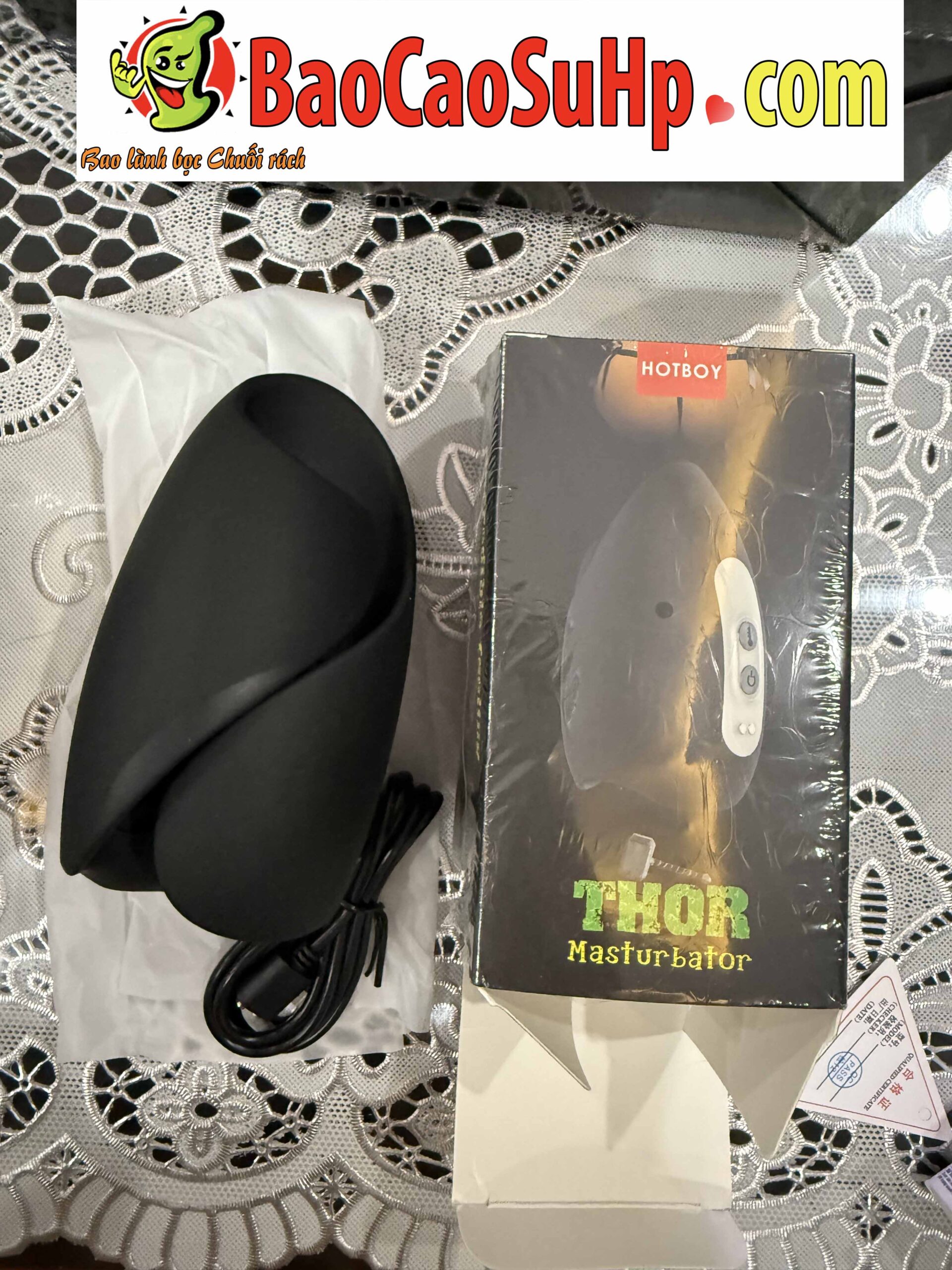 Máy tập luyện nam 2in1 Hotboy Thor Men rung nóng tiện lợi