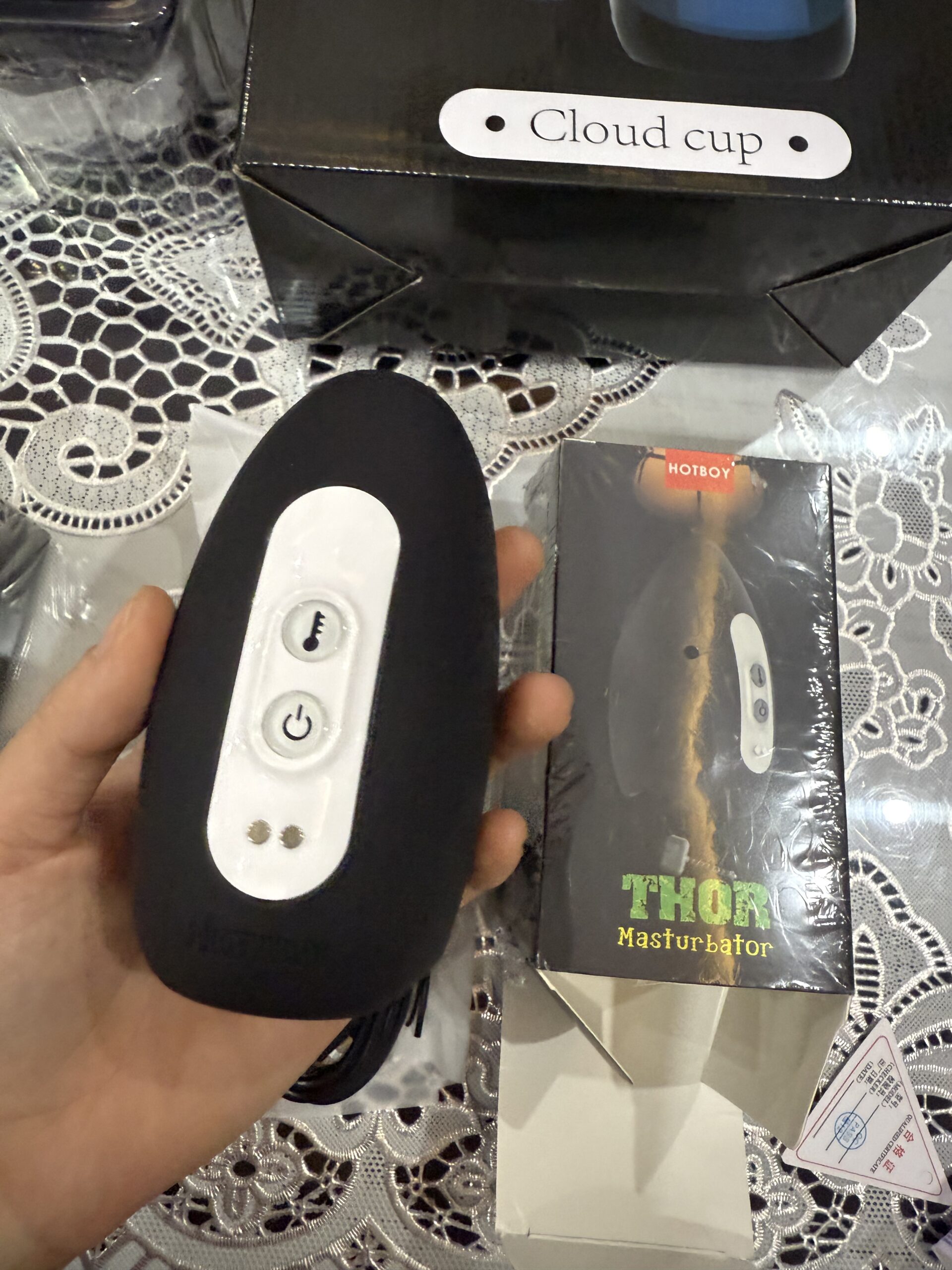 Máy tập luyện nam 2in1 Hotboy Thor Men rung nóng tiện lợi