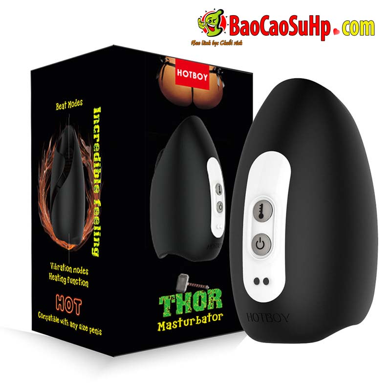 Máy tập luyện nam 2in1 Hotboy Thor Men rung nóng tiện lợi