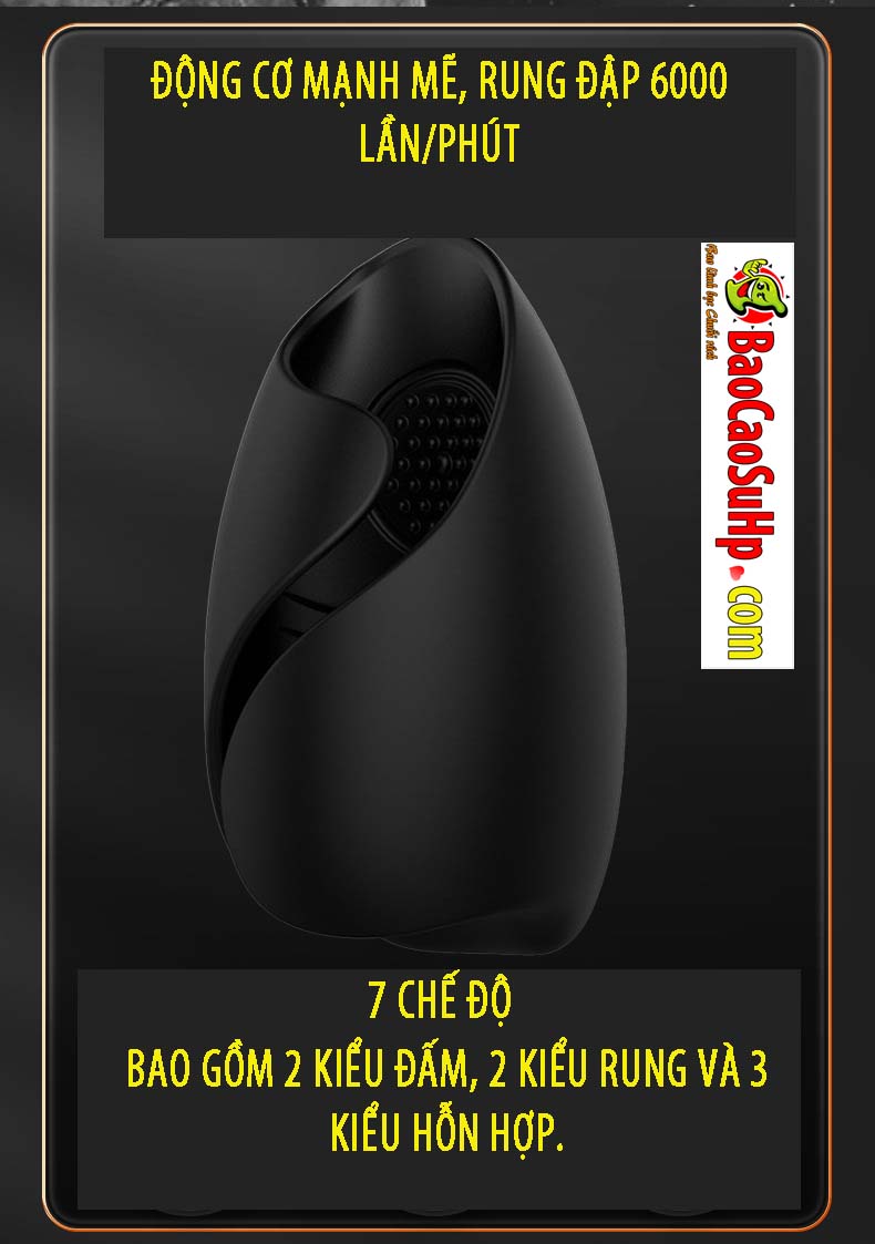 Máy tập luyện nam 2in1 Hotboy Thor Men rung nóng tiện lợi